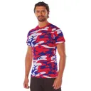 Rothco Camo T-Shirt - Red - White - Blue Camo, 2X-Large - Rothco