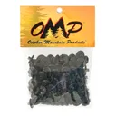 October Mountain Slotted Kisser Button Black 9/16 in. 100 pk. - October Mountain