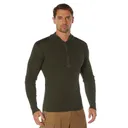 Rothco Quarter Zip Acrylic Commando Sweater - Olive Drab, 3X-Large - Rothco