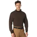 Rothco Mock Turtleneck - Dark Brown, 3X-Large - Rothco