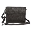 Gun Toten Mamas Tooled Cowhide Handbag  Black - Gun Tote'n Mamas