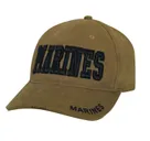 Rothco Deluxe Marines Low Profile Insignia Cap - Coyote Brown - Rothco