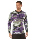 Rothco Long Sleeve Color Camo T-Shirt - Ultra Violet Camo, 3X-Large - Rothco