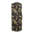 Rothco Canvas Duffle Bag With Side Zipper - Woodland Camo, 25 X 42 - Rothco