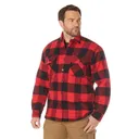 Rothco Extra Heavyweight Buffalo Plaid Sherpa Lined Flannel Shirts - Red Plaid, 3X-Large - Rothco
