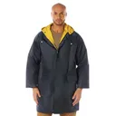 Rothco Reversible 3-4 Length Rain Parka - Navy Blue - Yellow, 3X-Large - Rothco