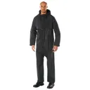 Rothco 2 Piece Microlite Pvc Rainsuit - Black, 2X-Large - Rothco