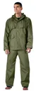 Rothco 2 Piece Microlite Pvc Rainsuit - Olive Drab, Small - Rothco