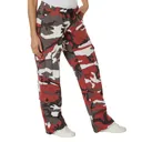 Rothco Womens Paratrooper Colored Camo Fatigues - Red Camo, Small - Rothco