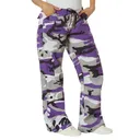 Rothco Womens Paratrooper Colored Camo Fatigues - Ultra Violet Camo, Small - Rothco