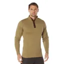 Rothco 3-Button Sweater With Suede Accents - Khaki, 2X-Large - Rothco