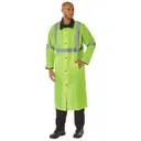 Rothco Reversible Reflective Rain Parka - Safety Green, Large - Rothco