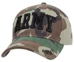 Rothco Deluxe Army Embroidered Low Profile Insignia Cap - Woodland Camo - Rothco