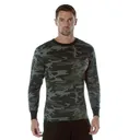 Rothco Long Sleeve Color Camo T-Shirt - Black Camo, Small - Rothco