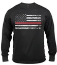 Rothco Thin Red Line Long Sleeve T-Shirt - 2X-Large - Rothco