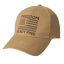 Rothco Freedom Is Not Free Low Profile Cap - Coyote Brown - Rothco