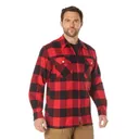 Rothco Concealed Carry Flannel Shirt - Red Plaid, 3X-Large - Rothco