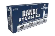 Fiocchi Range Dynamics .40 S&W 180gr FMJ-TC Ammo, 50rds - 40SWD - Fiocchi