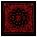 Rothco Trainmen Paisley Bandana - 22 X 22, Black - Red - Rothco