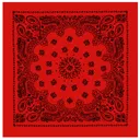 Rothco Trainmen Paisley Bandana - 22 X 22, Red - Black - Rothco