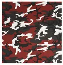 Rothco Colored Camo Bandana - Red Camo - Rothco