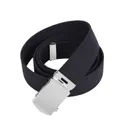 Rothco Web Belts - 44 Inches Long, Chrome, Black - Rothco