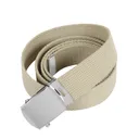 Rothco Web Belts - 54 Inches Long, Chrome, Khaki - Rothco