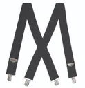 Rothco Adjustable Elastic X-Back Pant Suspenders - Black - Rothco