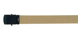 Rothco Web Belt With Buckle - Khaki, 54 In - Rothco