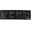 MDT 35.75" x 12" x 0.13" Bench Mat, Black - MDT