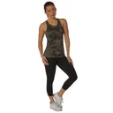 Rothco Womens Camo Workout Performance Tank Top - Black Camo, 2X-Large - Rothco