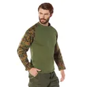 Rothco Tactical Airsoft Combat Shirt - Woodland Digital Camo, 4X-Large - Rothco
