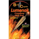 Lumenok Crossbow Nocks HD Orange Flat Gold Tip 3 pk. - Lumenok