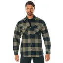 Rothco Extra Heavyweight Buffalo Plaid Flannel Shirt - Coyote Brown Plaid, 3X-Large - Rothco