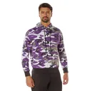 Rothco Camo Pullover Hooded Sweatshirt - Ultra Violet Camo, Large - Rothco