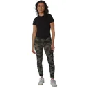 Rothco Womens Workout Performance Camo Leggings With Pockets - Black Camo, X-Small - Rothco