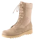 Rothco G.I. Type Ripple Sole Desert Tan Jungle Boots - 10 Inch, Regular, Shoe Size 5 - Rothco