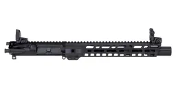 PSA 10.5" 5.56 Lightweight M-lok Slant 12" Upper With MBUS Sight Set, BCG, CH, & Fluted Flash Can - 516447012 - Palmetto State Armory