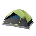 COLEMAN SUNDOME DARKROOM 4 PERSON TENT, BLACK/LIME GREEN - Coleman