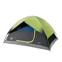 COLEMAN SUNDOME DARKROOM 6 PERSON TENT, BLACK/LIME GREEN - Coleman