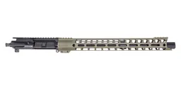 PSA 16" 5.56 NATO 17" LSA Grunt M-LOK Upper With Linear Comp - No BCG or CH; Sniper Green - Palmetto State Armory