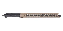 PSA 16" 5.56 NATO Hex 17" LSA Grunt M-LOK Upper With Linear Comp - No BCG or CH; FDE - Palmetto State Armory