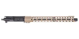 PSA 16" 5.56 NATO 17" LSA Grunt M-LOK Upper With Linear Comp - No BCG or CH, FDE - Palmetto State Armory