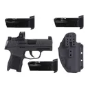 Sig Sauer P365,Tacpac 3.1" 9mm (3)12rd Pistol, Nitron/Black w/ Supp Height XRAY3, Holster, ROMEO-RS - 365-9-BXR3-TACPAC-RS - Sig Sauer