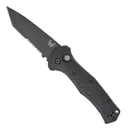 Benchmade Claymore Serrated Auto Folding Knife, Black - Benchmade