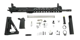 PSA AR-15 Rifle Kit 5.56 16" 1:7 Mid-Lgth Nitride 13.5" LTWT M-Lok MOE w/ MBUS Sights - Palmetto State Armory