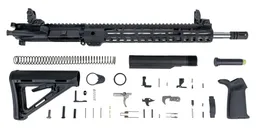 PSA 16" 5.56 NATO 1/7 Mid-Length Stainless Steel 13.5" M-Lok MOE EPT Rifle Kit with MBUS Sight Set - 5165447814 - Palmetto State Armory