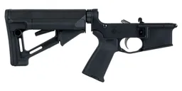PSA AR-15 MOE STR Lower Receiver with Two-Stage Nickel Boron Trigger, Black - No Magazine - Palmetto State Armory