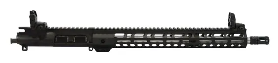 PSA 16" Mid-length 5.56 NATO 1:7 Stainless Steel 15" Lightweight  M-lok Upper With MBUS Sight Set - No BCG or CH - 5165448124 - Palmetto State Armory