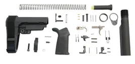 PSA SBA3 MOE EPT Pistol Lower Build Kit, Black - Palmetto State Armory